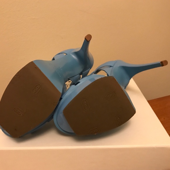 YSL Tribute Rare Patent Leather Blue Ceil Color - Picture 3 of 6